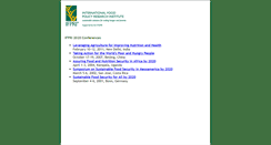 Desktop Screenshot of conferences.ifpri.org