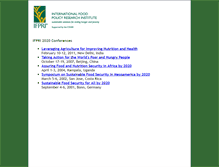 Tablet Screenshot of conferences.ifpri.org